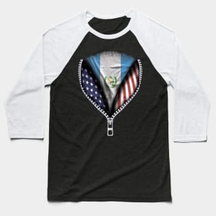 Guatemalan Flag  Guatemala Flag American Flag Zip Down - Gift for Guatemalan From Guatemala Baseball T-Shirt